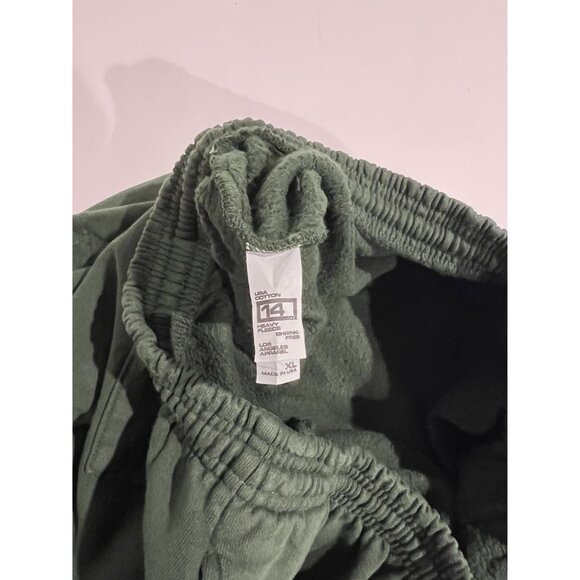 Strawberry Los Angeles Apparel S Logo Sweatshorts in Green - Picture 3 of 3